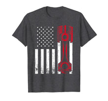 Load image into Gallery viewer, Car Enthusiast - American Flag Piston Muscle Car Gift T-Shirt-2389253