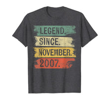 Load image into Gallery viewer, Legend Since November 2007 12 Year Old 12th Birthday Gifts T-Shirt