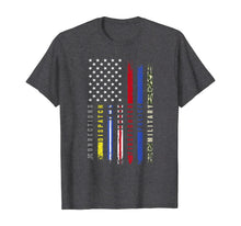 Load image into Gallery viewer, First Responders Hero Flag Nurse EMS Police Fire Military T-Shirt-204406