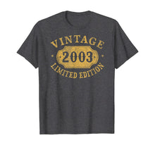 Load image into Gallery viewer, 2003 17 years old 17th Limited Birthday, Anniversary Gift T-Shirt-82880