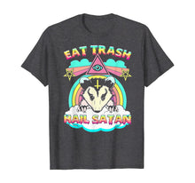Load image into Gallery viewer, Eat Trash Hail Satan Raccoon Pentagram Satanic Garbage Gang T-Shirt-68791