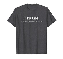 Load image into Gallery viewer, Funny False Programming Coding T-shirt for Programmers