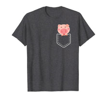 Load image into Gallery viewer, Cute Pig Pocket Shirt Funny Gift for Women Girls T-Shirt
