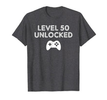 Load image into Gallery viewer, 50th Birthday Shirt Gifts - Level 50 Unlocked Over The Hill