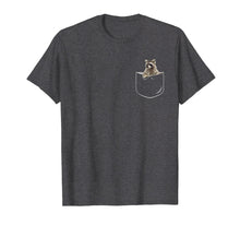 Load image into Gallery viewer, Pocket Raccoon Shirt, Funny Raccoon In Pocket Gift Tshirt