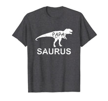 Load image into Gallery viewer, Papa-Saurus Emoji Dinosaur T-Rex Father's Day T-shirt Gift