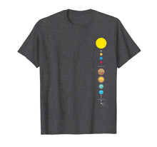 Load image into Gallery viewer, Minimalist Solar System - Astronomy Science T-Shirt
