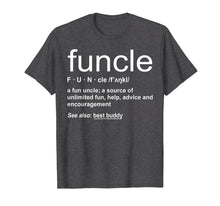 Load image into Gallery viewer, Mens Funny Funcle Word Definition Uncle Gift T-shirt