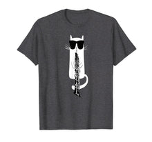 Load image into Gallery viewer, Funny Cat Wearing Sunglasses Playing Oboe T-Shirt