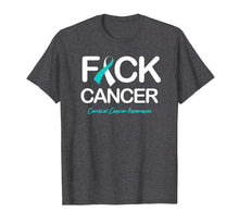 Load image into Gallery viewer, Cervical Cancer Awareness Products Fck Cancer Shirt