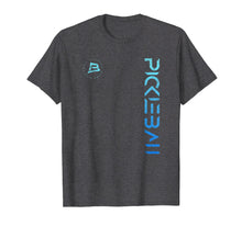 Load image into Gallery viewer, Pickleball T-shirt Distressed Blue Gradient Casual Design