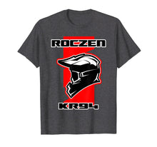 Load image into Gallery viewer, Dirt Bike Racing Red T-Shirt with Helmet and Goggles