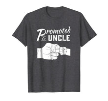 Load image into Gallery viewer, Mens Promoted to Uncle tshirt baby announcement 2018