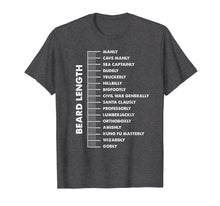 Load image into Gallery viewer, Beard Ruler Length T Shirt: Gift For Bearded Men