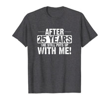 Load image into Gallery viewer, 25th Anniversary T-Shirt 25 Years Marriage Husband Gift