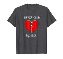 Load image into Gallery viewer, Zipper Club Member Graphic Heart Surgery Survivor T-Shirt