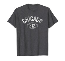 Load image into Gallery viewer, Chicago 312 Area Code T-Shirt Distressed Vintage Tee
