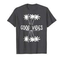 Load image into Gallery viewer, Good Vibes White Letter palm T Shirt for Women Men