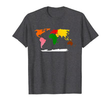 Load image into Gallery viewer, Montessori Continents of the World Tshirt - Geography Tshirt