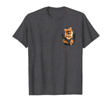 Load image into Gallery viewer, Pomeranians in pocket tee shirts