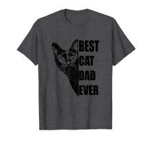 Load image into Gallery viewer, Mens Best Cat Dad Ever Distressed Shirt