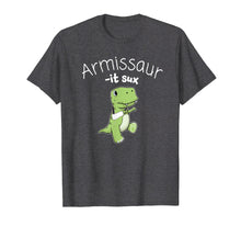 Load image into Gallery viewer, Funny Broken Arm Dinosaur It Sux Gift T shirt