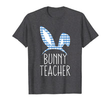 Load image into Gallery viewer, Bunny Teacher Gingham Check Bunny Headband Easter T Shirt