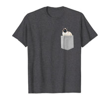Load image into Gallery viewer, Cat in Your Pocket Siamese cat t shirt shirt