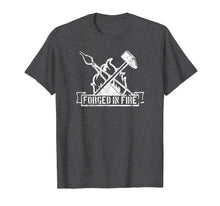 Load image into Gallery viewer, Distressed Vintage Blacksmith Forged In Fire Shirt