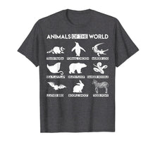 Load image into Gallery viewer, Simple Vintage Humor Funny Rare Animals Of The World T Shirt