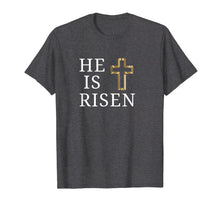 Load image into Gallery viewer, He is Risen T-Shirt Jesus Christ Religious Easter Shirts