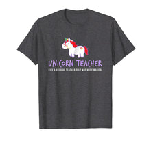 Load image into Gallery viewer, Unicorn Teacher Shirt, Funny Cute Back School Teaching Gift