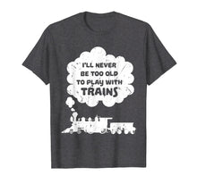 Load image into Gallery viewer, Model Trains Steam Engine Distressed Train T Shirt and Gift