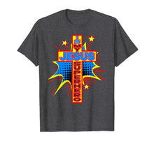 Load image into Gallery viewer, JESUS IS MY SUPERHERO shirt - Church Youth Group t-shirt