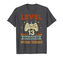 Load image into Gallery viewer, Official Teenager 13th Birthday T-Shirt Level 13 Unlocked