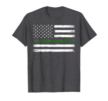 Load image into Gallery viewer, Thin green line military flag t-shirt proud matching gift