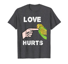 Load image into Gallery viewer, Love Hurts Budgie Parakeet Parrot Tshirt Valentine's Day