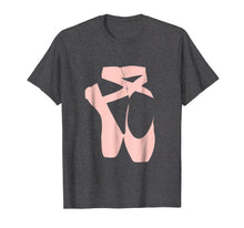 Load image into Gallery viewer, Ballet Dancer TShirt Pointe Shoe Ballerina Dancing Barre Tee