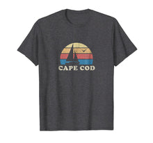 Load image into Gallery viewer, Cape Cod MA T-Shirt Vintage Sailboat 70s Throwback Sunset