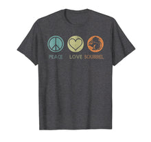 Load image into Gallery viewer, Vintage Peace Love Squirrel Tshirt Funny Squirrel Lover Gift