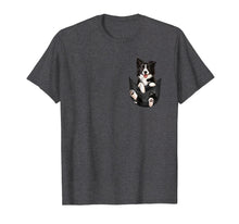 Load image into Gallery viewer, Dog in Your Pocket Border Collie t shirt tee shirt