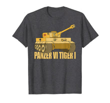 Load image into Gallery viewer, Panzer VI Tiger I Tank T Shirt Gift WW2 German Army Art