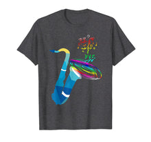 Load image into Gallery viewer, Music Saxophone Musical Notes Colorful TShirt Sax Player Tee