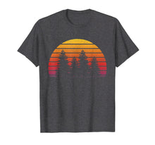 Load image into Gallery viewer, Retro Sun Minimalist Pine Tree Design T-Shirt