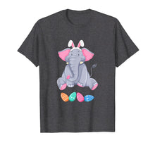 Load image into Gallery viewer, Funny Easter Elephant With Bunny Ears And Eggs T Shirt