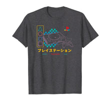 Load image into Gallery viewer, Playstation Checker Neon 90's T-shirt
