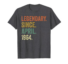 Load image into Gallery viewer, Vintage April 1964 Tshirt, 55th Birthday Men Women T-Shirt