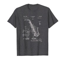 Load image into Gallery viewer, Saxophone Patent Graphic T-Shirt