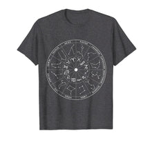 Load image into Gallery viewer, Constellation Shirt Vintage Retro Sky Map T-shirts