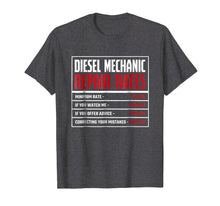 Load image into Gallery viewer, Diesel Mechanic Shirt - Repair Rates